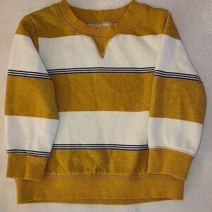 Carter's Mustard and White Striped Kids Sweatshirt